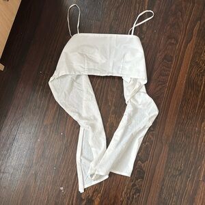 Zara crop tie back top